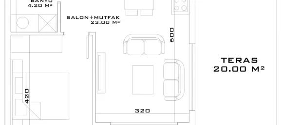 Apartment 1+1 in Aksu, Turkey No. 32835 26