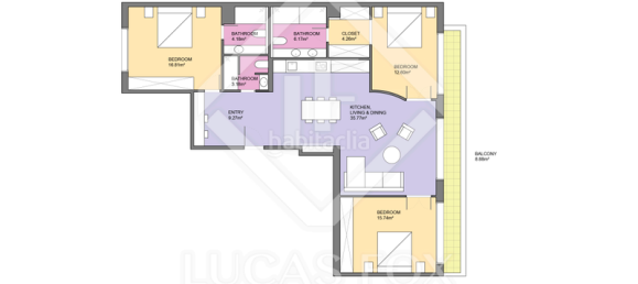 Apartamento T3 em Ciutat Vella, Spain N.º 156454 4