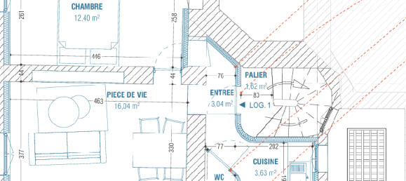 1 Schlafzimmer Wohnung in Angers, France, Nr. 284073 3
