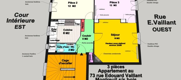 2 Schlafzimmer Wohnung in Montreuil, France, Nr. 332380 3