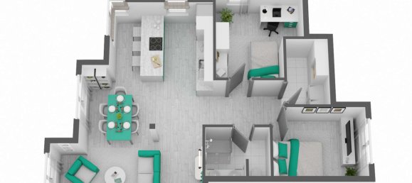 2 غرف نوم شقة في Rems-Murr-Kreis, Germany رقم 316483 14