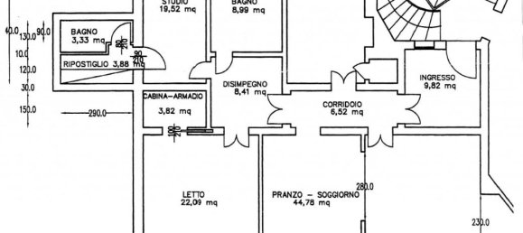 3-salle Appartement à Padua, Italy No. 31811 20