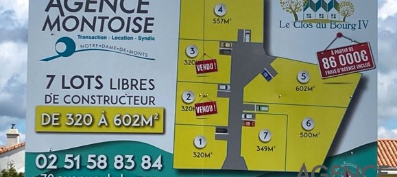  قطعة أرض في Notre-Dame-de-Monts, France 602متر مربع رقم 288679 5