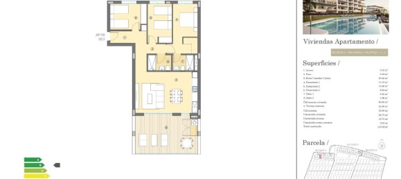 3 غرف نوم شقة في Mutxamel, Spain رقم 11731 16