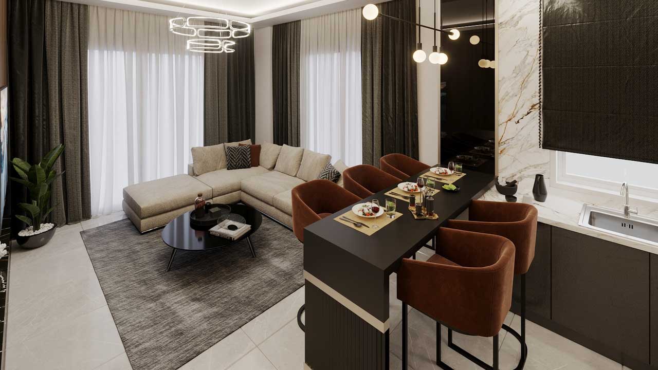 Wohnung 1+1 in Dream Homes Oba, Oba, Turkey, Nr. 38875