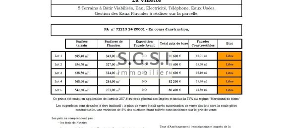 Grundstück in Mulsanne, France 629m², Nr. 95680 7