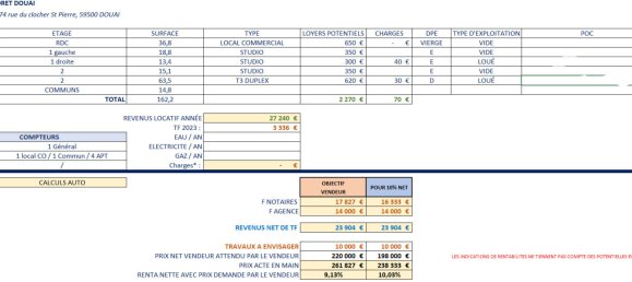7 Schlafzimmer Gebäude in Douai, France, Nr. 66128 11
