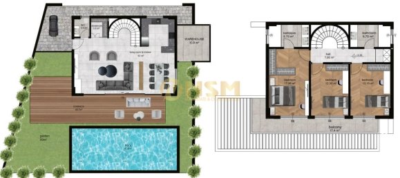 Apartment 3+1 in Alanya, Turkey No. 3721 15