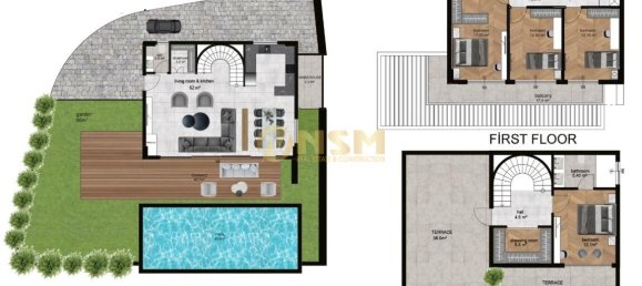 Apartment 3+1 in Alanya, Turkey No. 3721 11