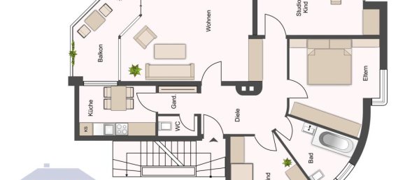 4غرفة شقة في Schleswig-Holstein, Germany رقم 107902 15