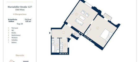 Apartamento de 2 divisões em Mariahilf, Austria N.º 191381 10