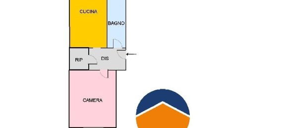 2-Zimmer Wohnung in Brandizzo, Italy, Nr. 124042 20