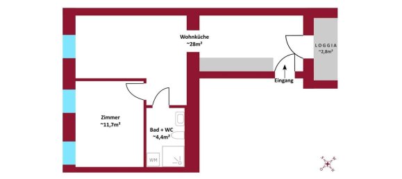 2-Zimmer Wohnung in Ottakring, Austria, Nr. 242379 4