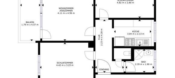 2 chambres Appartement à Ludwigsburg, Germany No. 225357 9