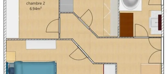 2 Schlafzimmer Haus in Kingersheim, France, Nr. 319208 8