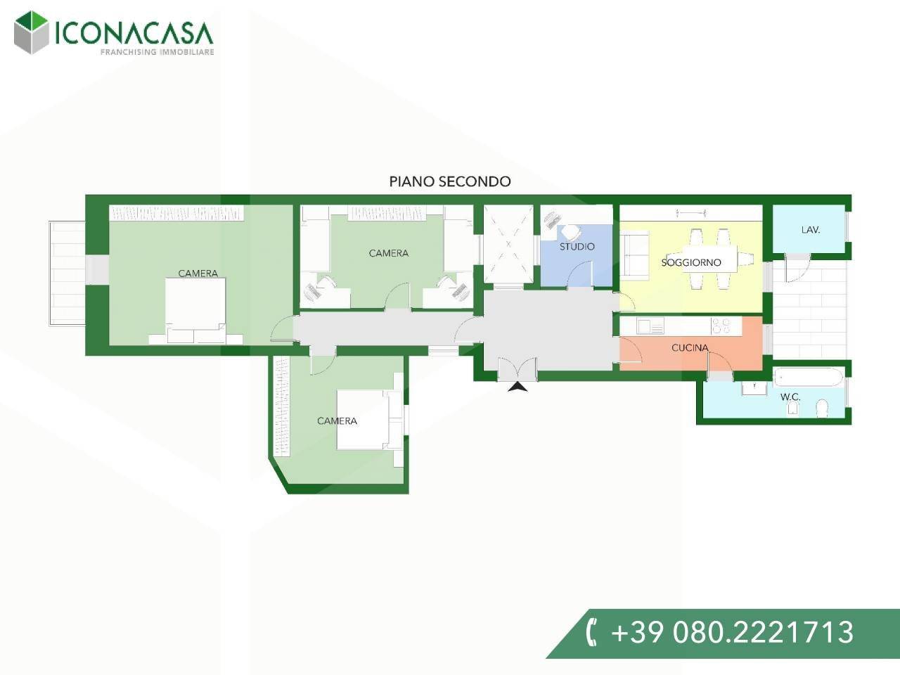 3 Schlafzimmer Wohnung in Bari, Italy, Nr. 18422