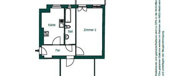 Apartamento de 2 divisões em Lichtenberg, Germany N.º 30887 13