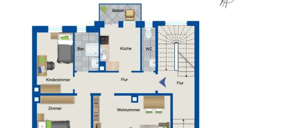 3 rooms Apartment in Gotha, Germany No. 16939 4