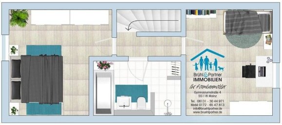 2 Schlafzimmer Stadthaus in Wiesbaden, Germany, Nr. 83286 3