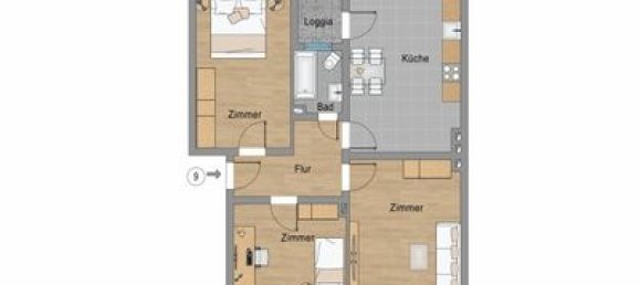 Квартира с 3 комнатами в Эссен, Германия № 115012 4