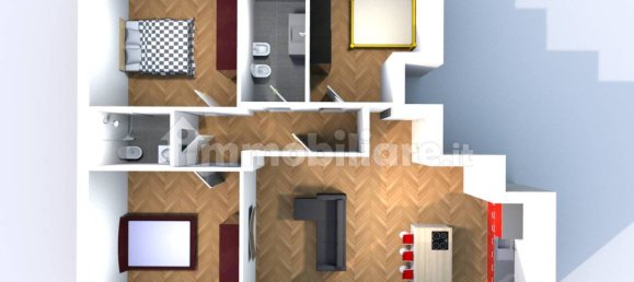 Квартира с 2 спальнями в Новара, Италия № 137818 26