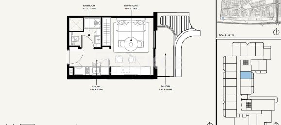 Apartamento T1 em Dubai, UAE N.º 203444 17