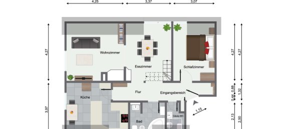 Dúplex de 2 dormitorios en Stuttgart, Germany No. 96227 27