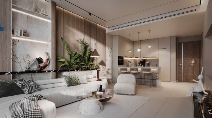 Квартира с 1 спальней в wasl gate, ОАЭ № 113367