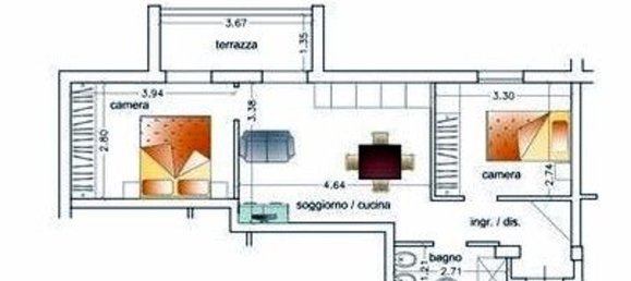 3 rooms Apartment in Florence, Italy No. 195422 9