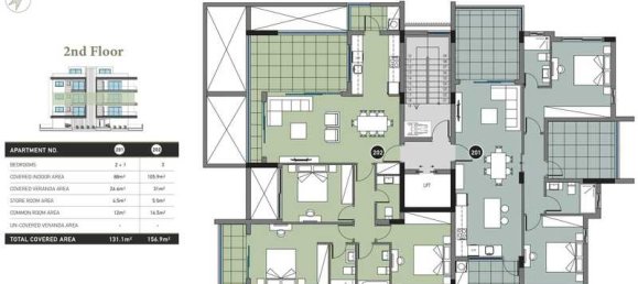 Квартира с 4 спальнями в Гермасойя, Кипр № 11085 2