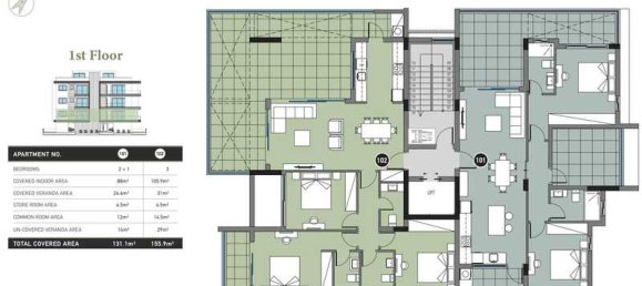 Квартира с 4 спальнями в Гермасойя, Кипр № 11085 3