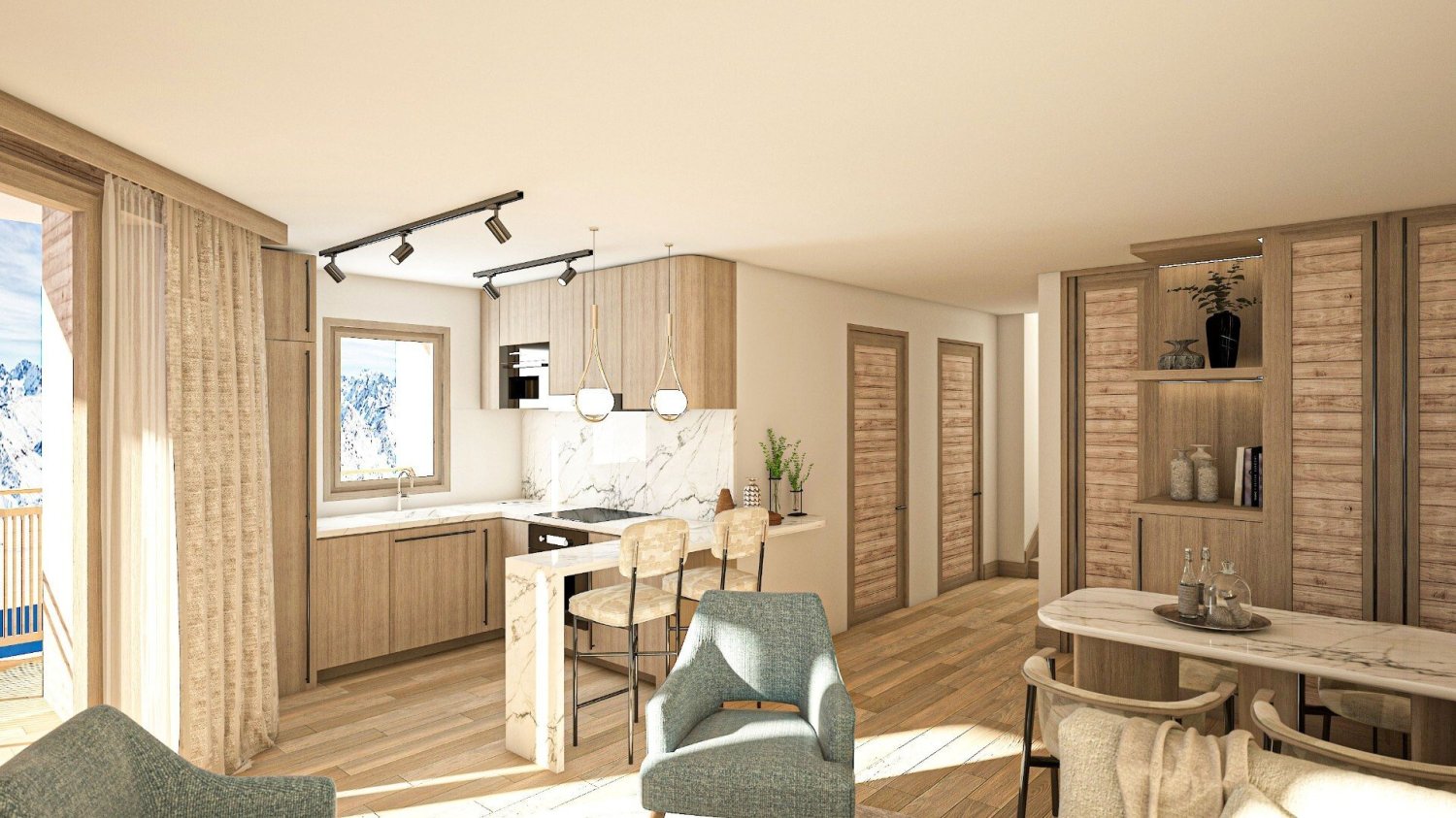 2 bedrooms Apartment in Huez, France No. 1010