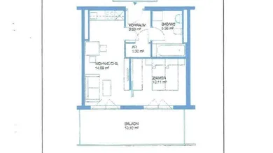 2 rooms Apartment in Puntigam, Austria No. 44685