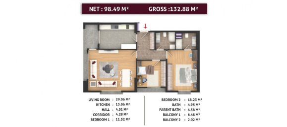 3 rooms Apartment in Esenyurt, Turkey No. 20633 9