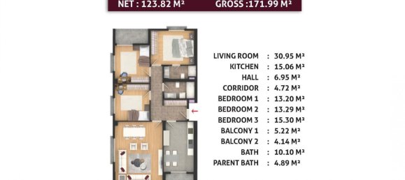 3 rooms Apartment in Esenyurt, Turkey No. 20633 15