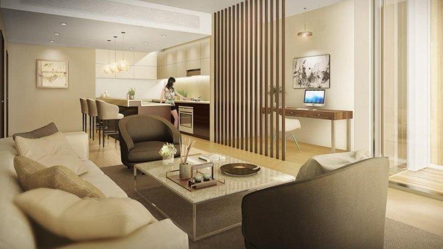 1 Schlafzimmer Wohnung in Q GARDENS BOUTIQUE, Arjan, UAE, Nr. 60133