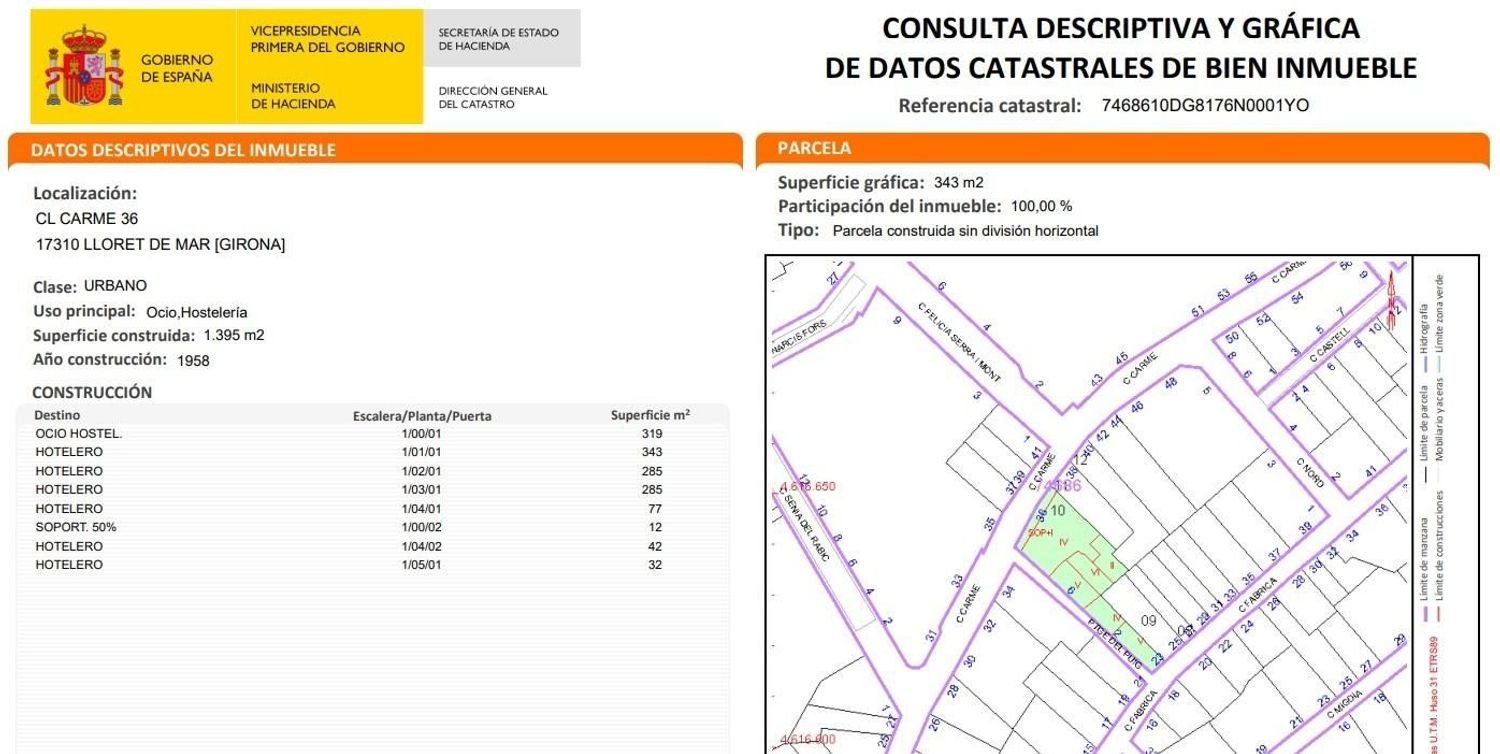 Gebäude in Lloret de Mar, Spain 1395m², Nr. 264359