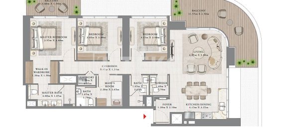 2 غرف نوم شقة في Dubai Harbour, UAE رقم 43705 10