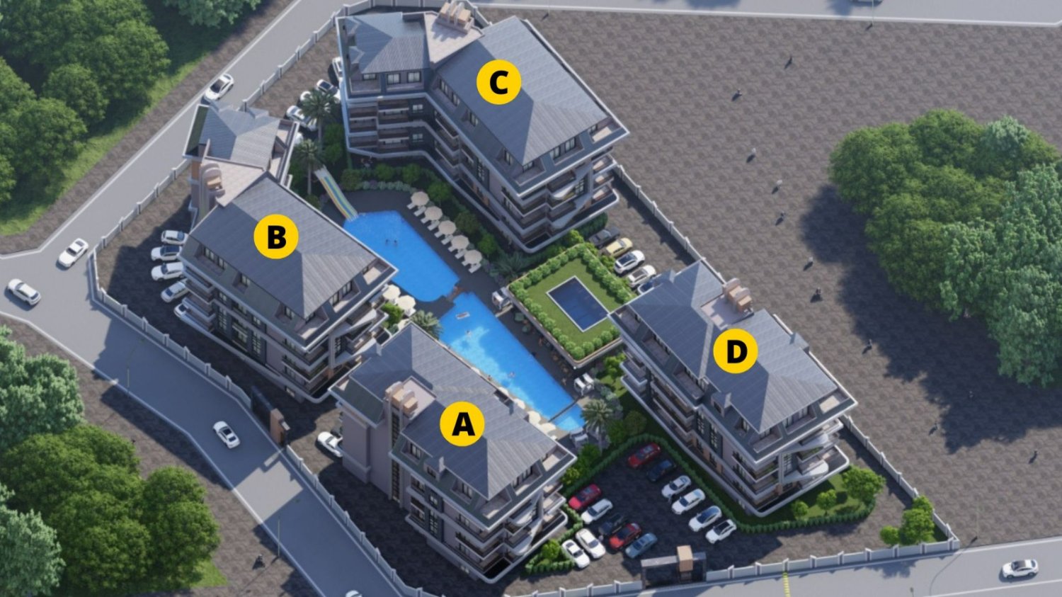 Wohnung 1+1 in Oba, Turkey, Nr. 40442