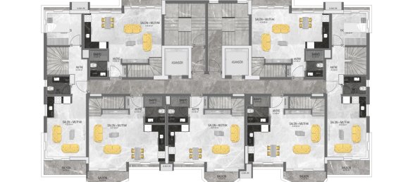 2غرفة شقة في Mahmutlar, Turkey رقم 9940 30