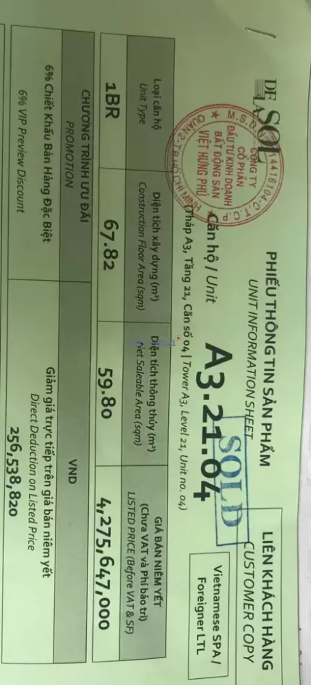 1 bedroom Apartment in District 4, Vietnam No. 8145