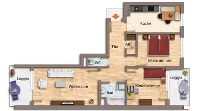 Apartamento T2 em Kitzbuhel, Austria N.º 171594