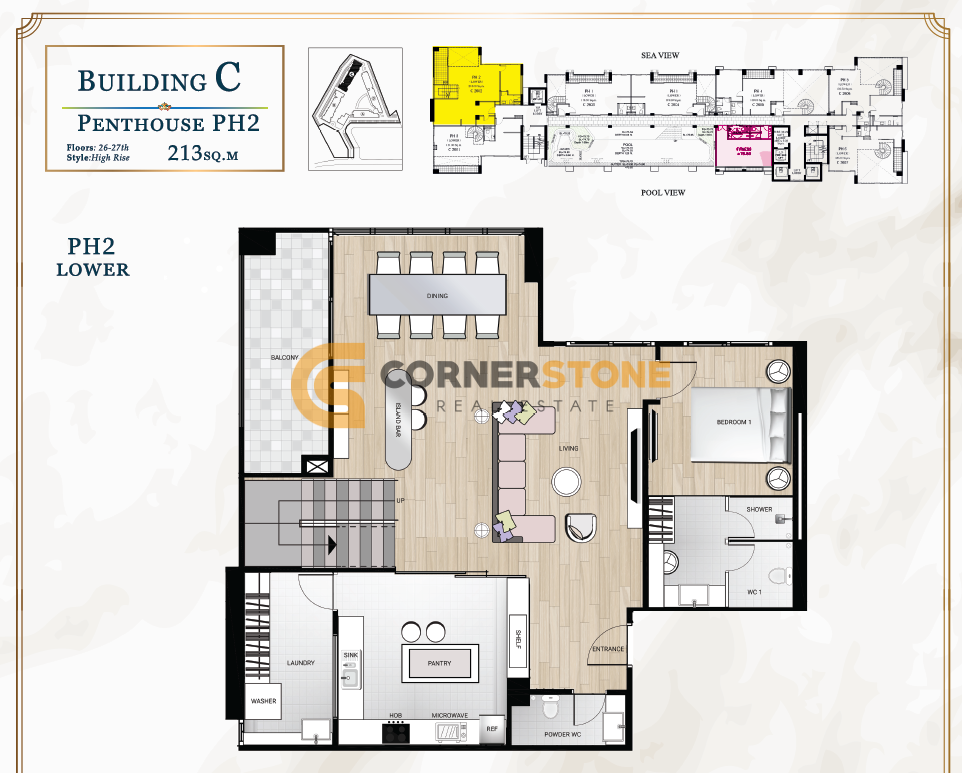 Eigentumswohnung in Pattaya, Thailand 213m², Nr. 22900