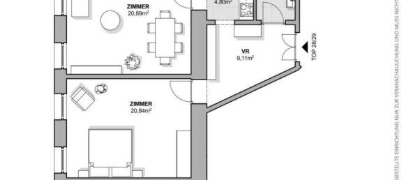 2 rooms Apartment in Brigittenau, Austria No. 34839 5