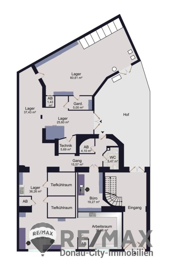 Propiedad comercial en Margareten, Austria 276 m² No. 131401