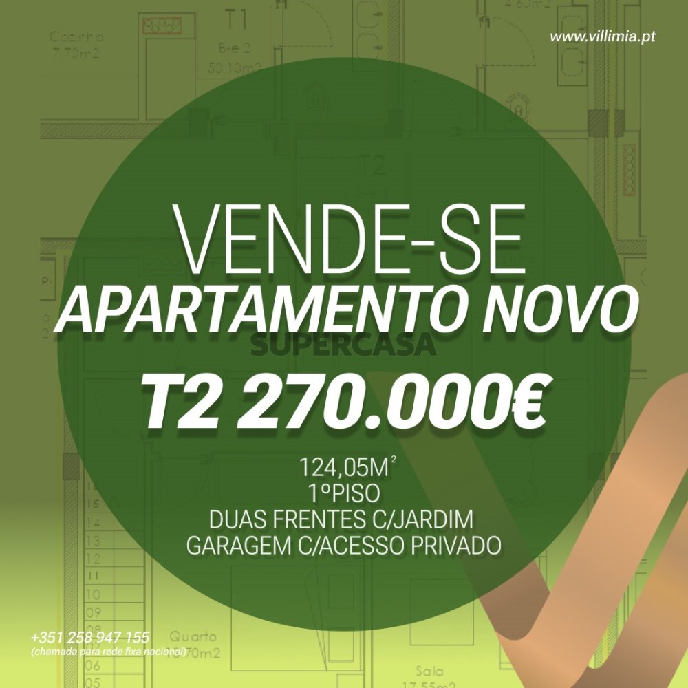 Apartamento de 2 dormitorios en Ponte de Lima, Portugal No. 287035