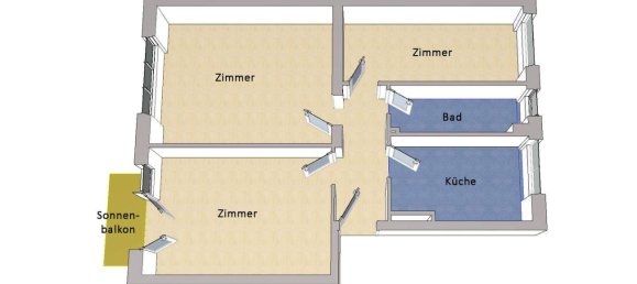 3-Zimmer Wohnung in Wilmersdorf, Germany, Nr. 269715 10