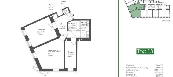 3 rooms Apartment in Vienna, Austria No. 147969 33