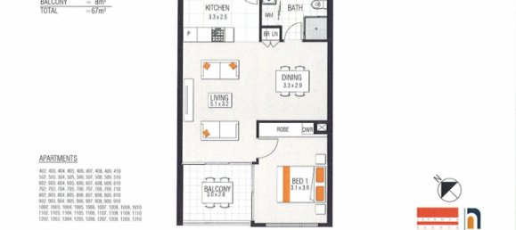 Квартира с 1 спальней в Darwin City, Австралия № 63 14