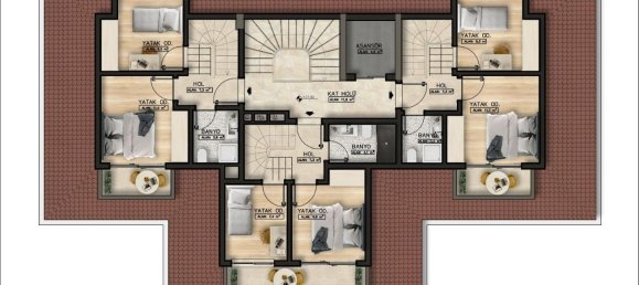 2غرفة شقة في Avsallar, Turkey رقم 30370 10